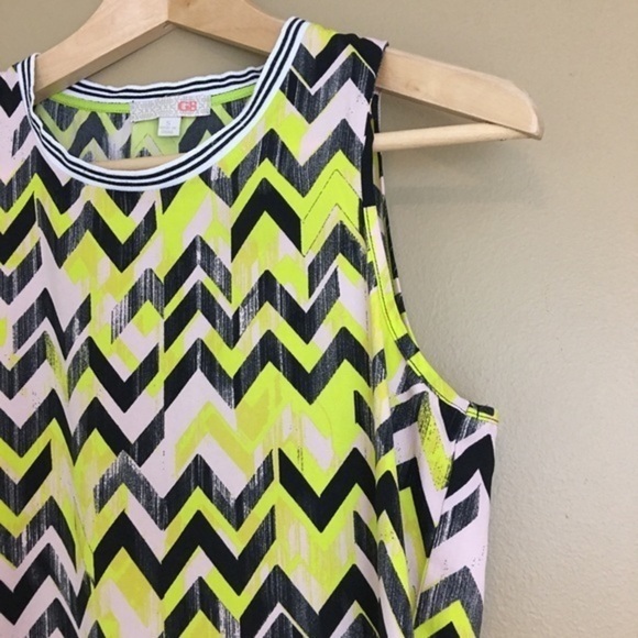 Gianni  Bini Neon Yellow and Black Zig Zag… - Picture 3 of 5